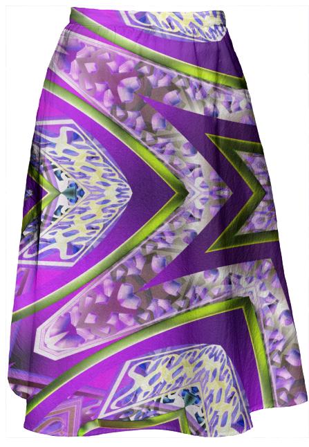 Violet Fury Midi Skirt