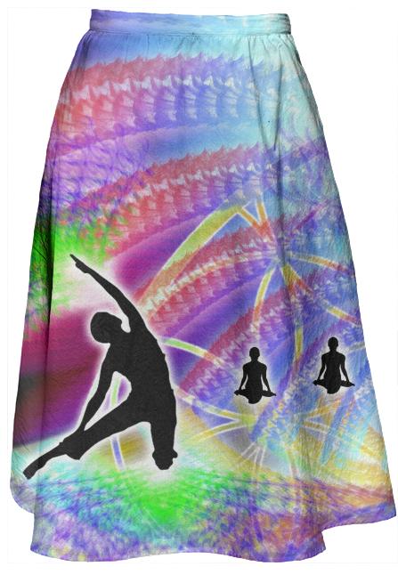 Cosmic Spiral 11 Midi Skirt