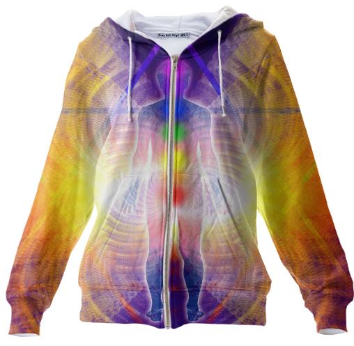 Cosmic Spiral 06 Zip Up Hoodie