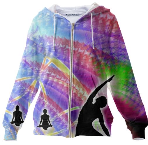 Cosmic Spiral 11 Zip Up Hoodie