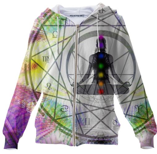 Cosmic Spiral 14 Zip Up Hoodie