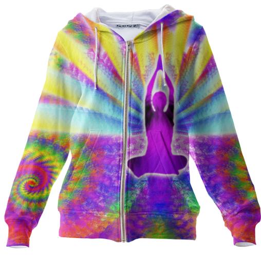 Cosmic Spiral 09 Zip Up Hoodie