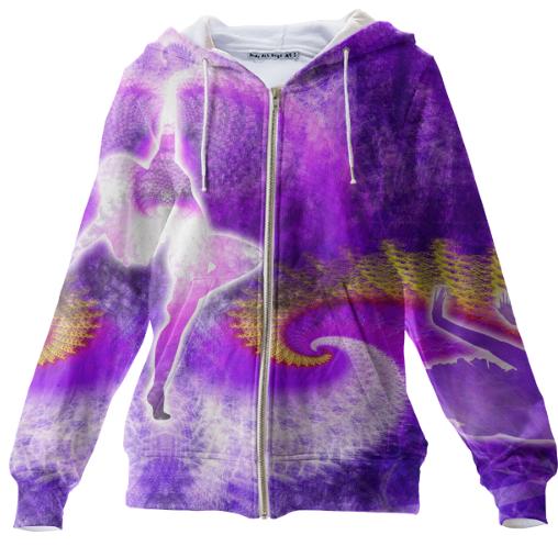 Cosmic Spiral 27 Zip Up Hoodie