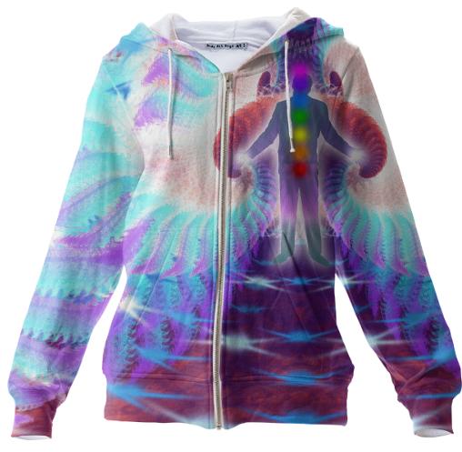 Cosmic Spiral 36 Zip Up Hoodie