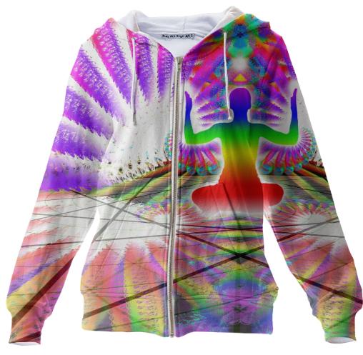 Cosmic Spiral 40 Zip Up Hoodie