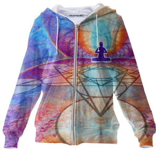 Cosmic Spiral 46 Zip Up Hoodie