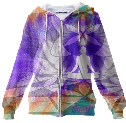 Cosmic Spiral 62 Zip Up Hoodie