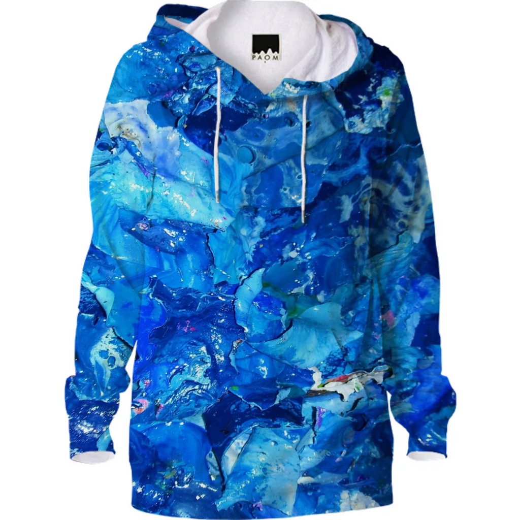 Tamy TaVette Art Blue Denim Swag Abstract