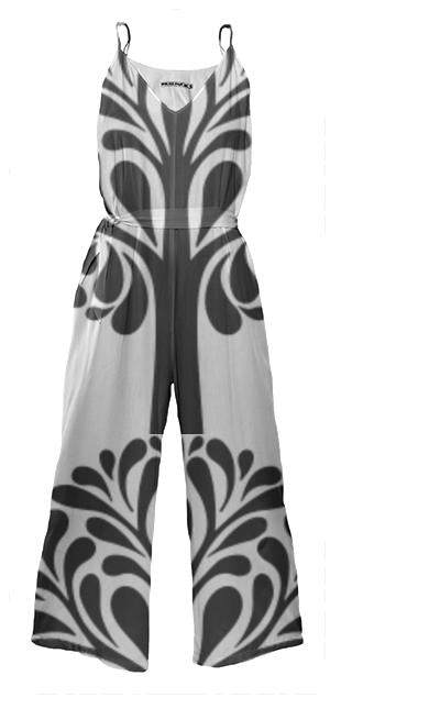 Abstract Print Jumpsuit