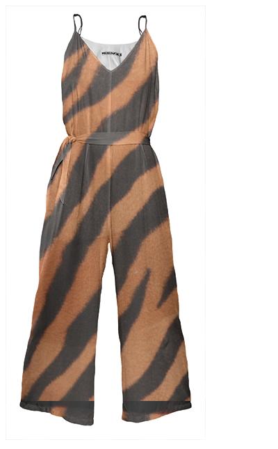 Animal print jumpsuit