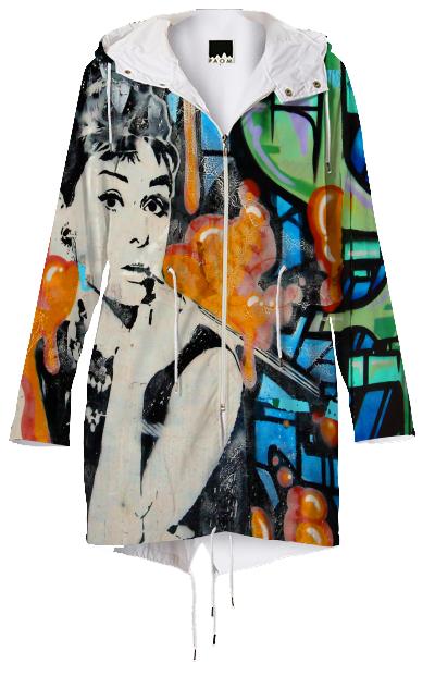 Retro Graffiti Iconic Audrey Hepburn Pop Art