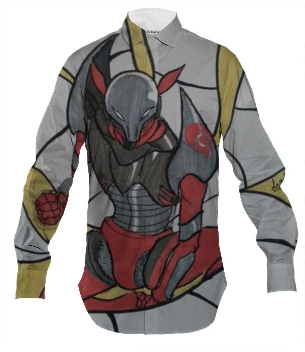 Queen of Hearts button down Mens