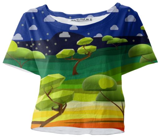 Origami forest tee 2