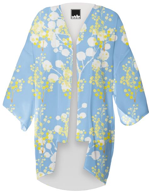 ZOYZ blue Wattle Kimono 2