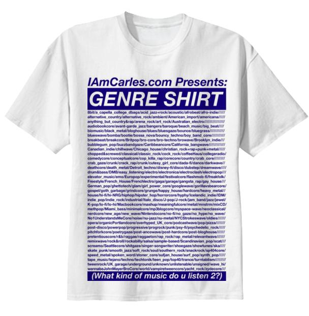genre shirt