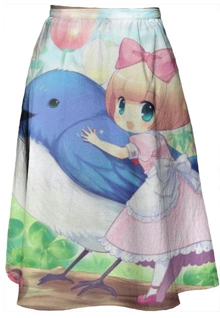 blue baby bird chibi