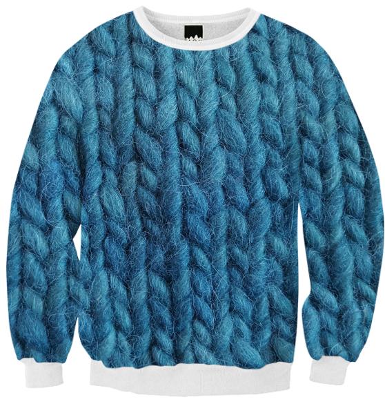 blue knit