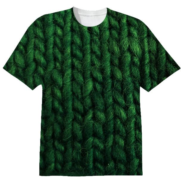green knit t