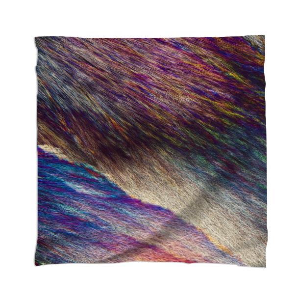 Feathers and Fur Crystal Scarf
