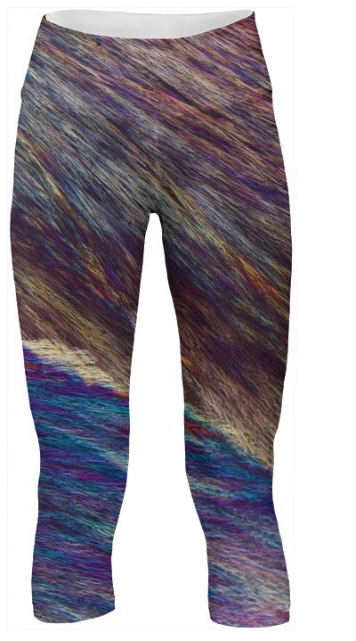 Feathers and Fur Crystal Yoga Pants