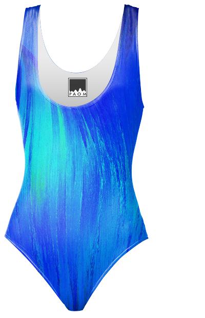 Blue Flame Crystal Swimsuit