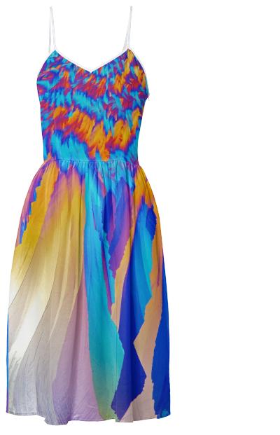 Ice Phoenix Crystal Summer Dress