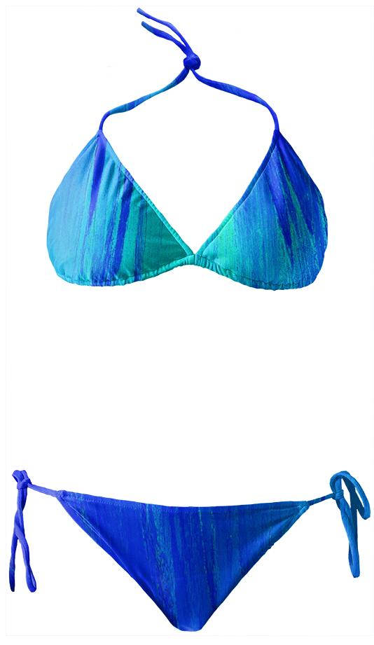 Blue Flame Crystal Bikini