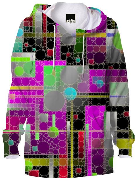Crazy Florescent Abstract Hoodie