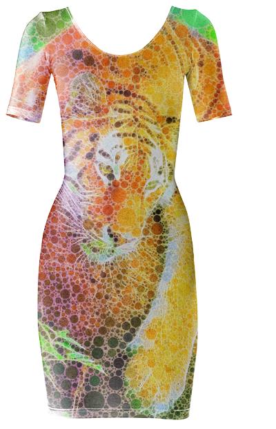 Beautiful Vibrant Abstract Tiger