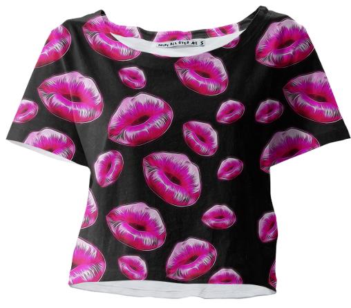 Hot Pink Sassy Lips Top