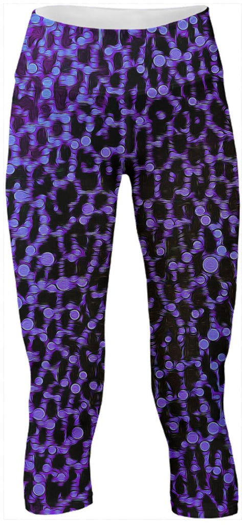 Florescent Purple Cheetah Pattern Yoga Pants