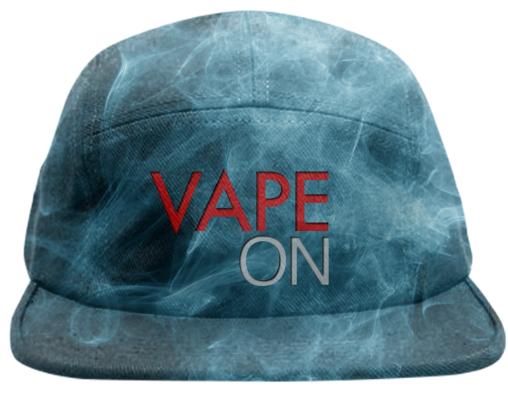 Blue Smoke Vape On Baseball Hat