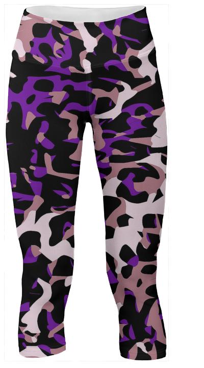 Purple Pink Cheetah Yoga Pants