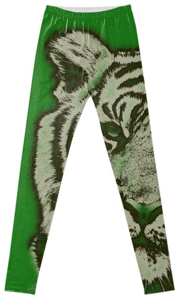 Green Tiger Fancy Leggings