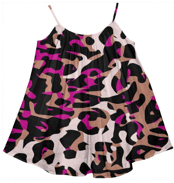 Adorable Pink Camouflage Tent Dress