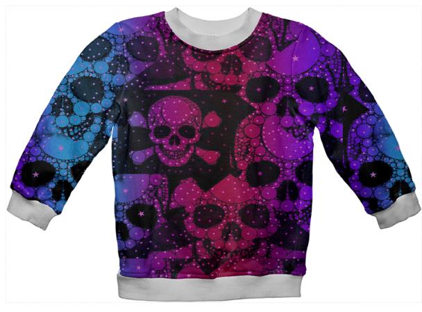 Kids Rainbow Skulls Sweatshirt