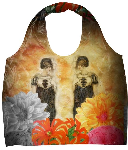Beautiful Vintage Woman Reflection Eco Tote