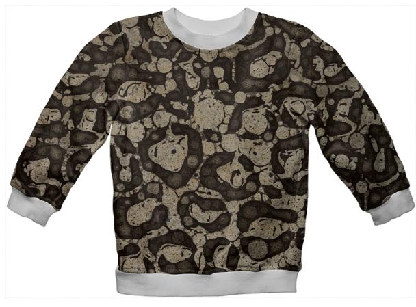 Cheetah Grunge Kids Sweatshirt