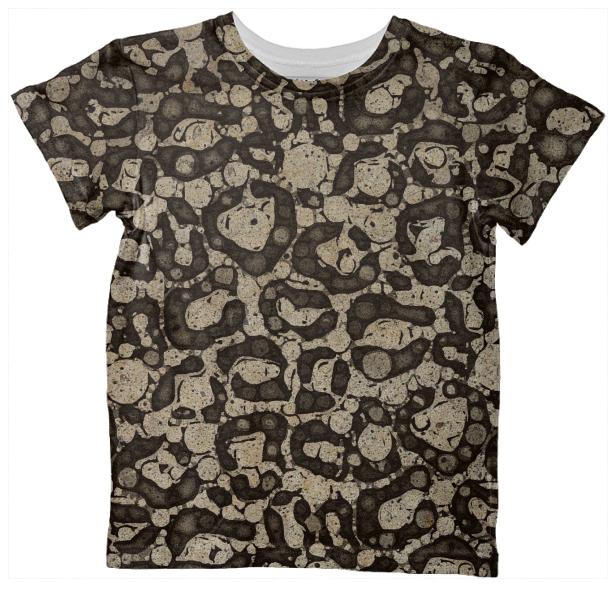 Cheetah Grunge Kids Tshirt