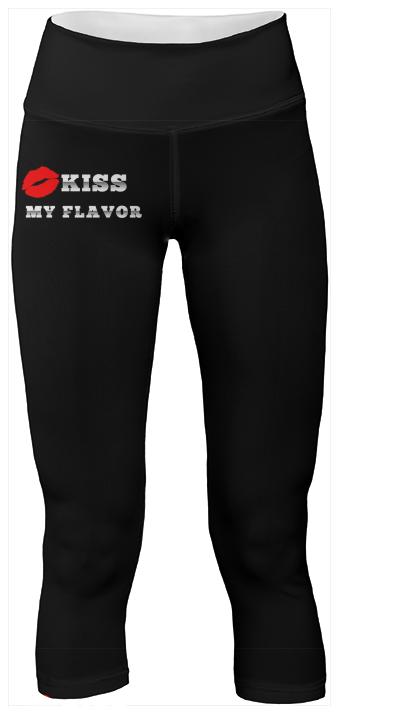 Kiss My Flavor Red Lips Yoga Pants