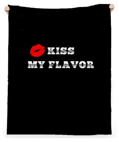 Kiss My Flavor Red Lips Vape Beach Throw