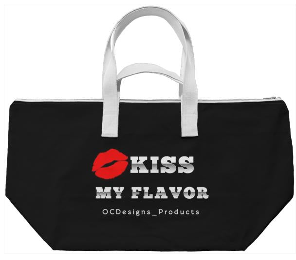 Kiss My Flavor Red Lips Vape Weekend Bag