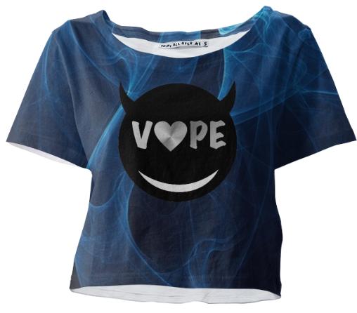 Blue Black Smoke Rebel Vape Tshirt