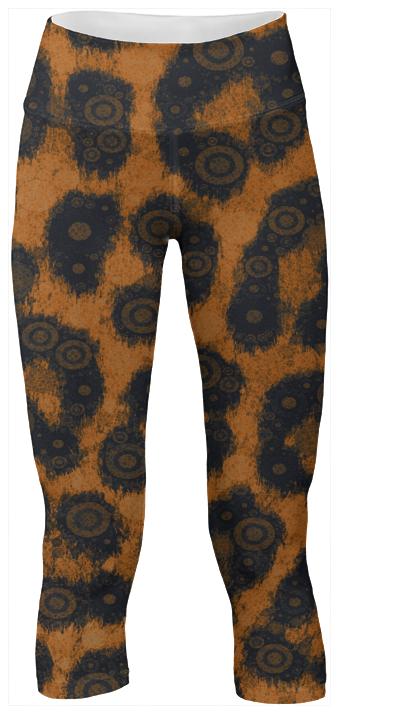 Cheetah Print Abstract Yoga Pants