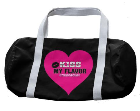 Kiss My Flavor Vape Pink Duffle Bag