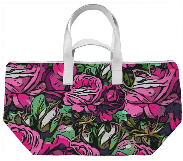 Beautiful Pink Roses Summer Bag