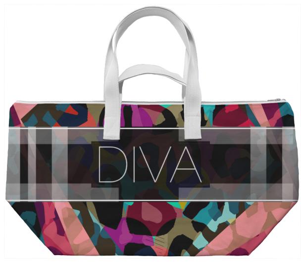 Rainbow Cheetah Diva Weekend Bag
