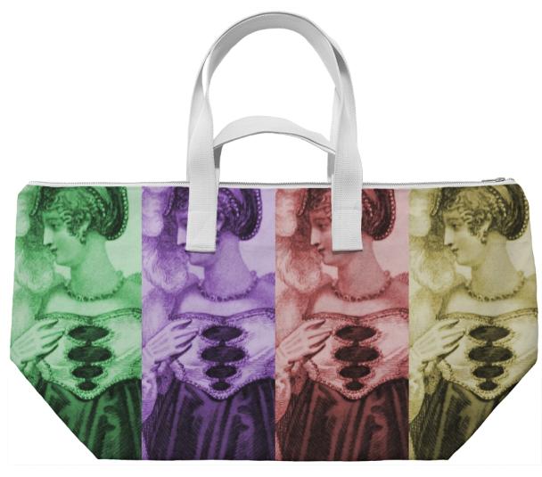 Vintage Woman Pop Weekend Bag