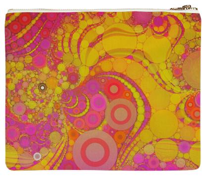 Pretty Pink Abstract Clutch