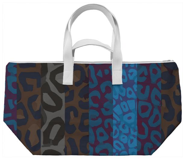 Multi Color Cheetah Weekend Bag